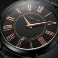 The Classic Roman Men's Watch - Obsidian Black