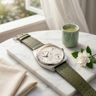 Franklord Eccentrica | Asymmetric Small Second Watch - The Ivory Sage
