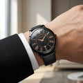 The Classic Roman Men's Watch - Obsidian Black