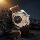 Franklord Eccentrica | Asymmetric Small Second Watch - The Champagne Dune