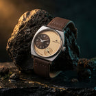 Franklord Eccentrica | Asymmetric Small Second Watch - The Champagne Dune