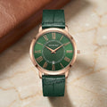 The Classic Roman Men's Watch - Imperial Green