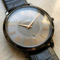 The Classic Roman Men's Watch - Graphite Rose
