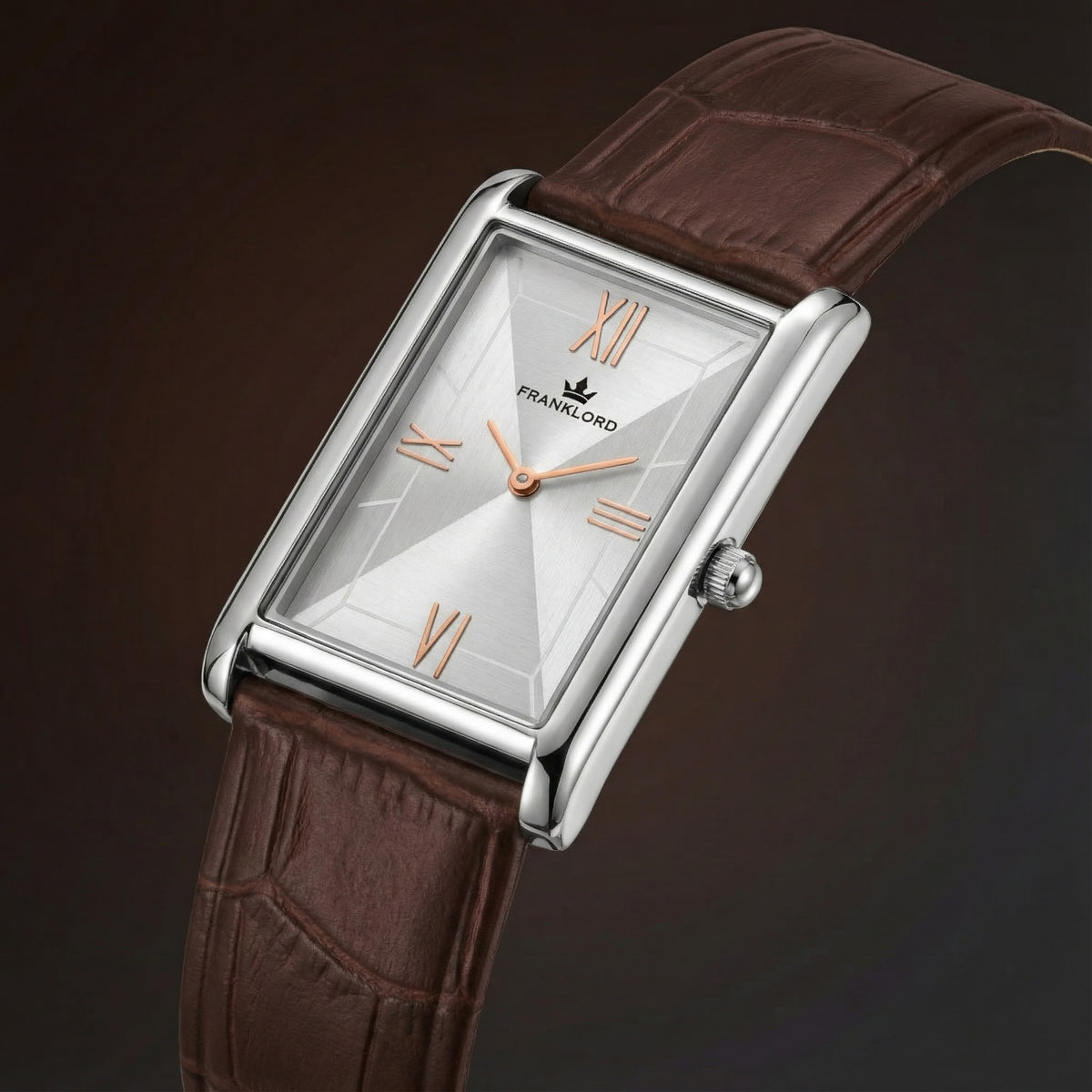 Franklord The Indian Tank – Ivory Crown | Slim Luxury Watch for Men