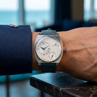 Franklord Eccentrica | Asymmetric Small Second Watch - The Arctic Sapphire