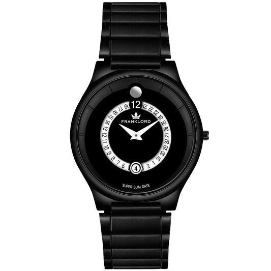DATE MASTER - Black - Premium Watch For Mens - F-102 BLG