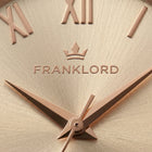 Franklord Classique Women's Ultra-Slim Watch – 32mm Rose Gold Stainless Steel Mesh