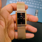 Franklord The Indian Tank – Rose Luxe | Slim Rose Gold Rectangular Watch for Men