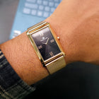Franklord The Indian Tank – Rose Luxe | Slim Rose Gold Rectangular Watch for Men