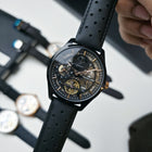 Franklord Navigator Phantom - Dual Time Automatic Skeleton Watch For Men