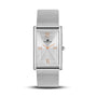 Franklord The Indian Tank – Platinum Luxe | Rectangular Silver Dial Slim Watch for Men