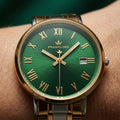 Franklord Ladies Maha Vastu Watch | Green in Gold Two Tone (Harmony Edition)