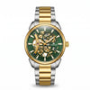 Franklord Mechanis Skeleton 3.0 - Emerald Monarch | Two-Tone Green Automatic Watch
