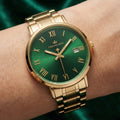Franklord Ladies Maha Vastu Watch | Green in Gold (Prosperity Series)