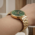 Franklord Ladies Maha Vastu Watch | Green in Gold (Prosperity Series)