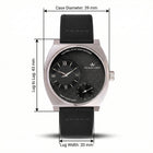 Franklord Eccentrica | Asymmetric Small Second Watch - The Midnight Onyx
