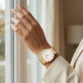 Franklord Ladies Maha Vastu Watch | White in Gold (Clarity Series)