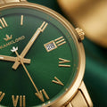 Franklord Ladies Maha Vastu Watch | Green in Gold (Prosperity Series)