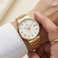Franklord Ladies Maha Vastu Watch | White in Gold (Clarity Series)