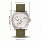 Franklord Eccentrica | Asymmetric Small Second Watch - The Ivory Sage